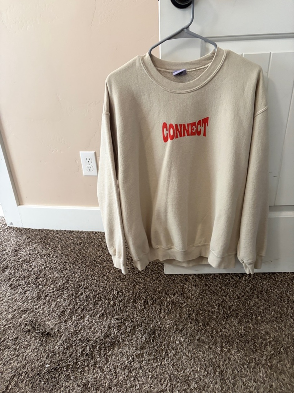 Lonely Ghost Neutral 'CONNECT' Graphic Crewneck Sweatshirt